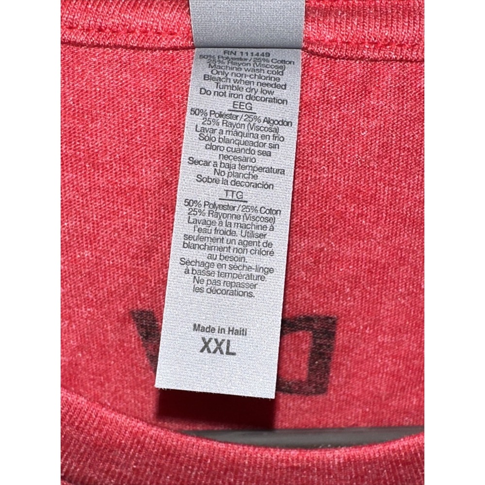 Next Level Mens XXL Red Insert Woke Slogan Graphic T-Shirt Short Sleeve Tee - Picture 10 of 13